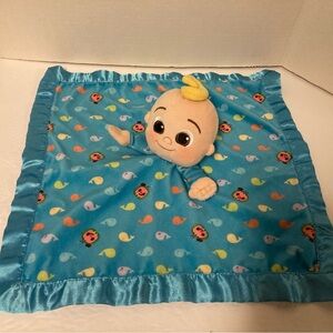 Cocomelon Blue JJ Baby Lovey Security Blanket Snuggle Blankie